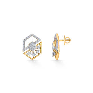 Conjunto de Joyería Nupcial Hexa Spark con Perlas y Diamantes en Oro Rosa para Mujer - Product Image 3