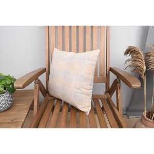 Primitive Style Beige Rustic Patchwork Wool <b>Pillow</b> 16x16 Inch Woven Cushion Vintage Square Pattern for Living Sofas Beddings - Product Image 3