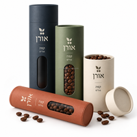 Boîte en papier kraft cylindrique écologique avec emballage rond en papier écologique pour poudre de café