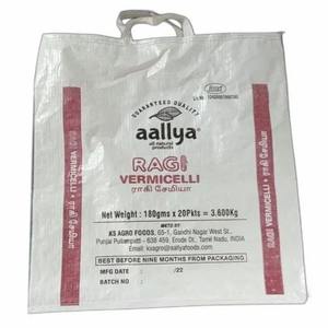 Sac à poignée à boucle PP pour emballage commercial sac tissé personnalisé avec poignées solides en gros - Product Image 1