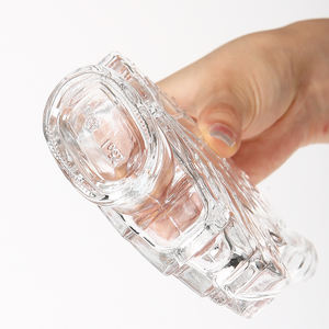 Vente chaude Bouteille <span class=keywords><strong>à</strong></span> spiritueux en verre transparent en forme de feuilles d'<span class=keywords><strong>érable</strong></span> personnalisée Haute qualité 375 ml 750 ml Bouteille de whisky vodka - Product Image 5