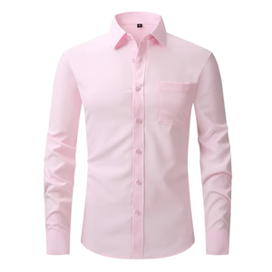 Brand New Button Collar <b>Long</b> <b>Sleeve</b> <b>Men</b> Cotton <b>Shirt</b> Asian Size <b>S</b>-4XL Slim Fit Oxford Fabric <b>Shirts</b> White Gray <b>Men's</b> <b>Shirts</b> - Product Image 3