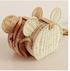 Bolso de Hombro de Paja Tejido a Mano para Mujer, Estilo Macramé y Ganchillo, Ideal para Compras - Product Image 3