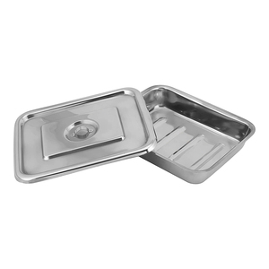 Plateau chirurgical allemand en acier inoxydable Plateau de salle de chirurgie médicale pour hôpital Plateau de coiffeuse pour table chirurgicale Mayo - Product Image 6