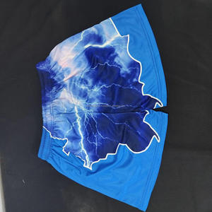 Pantalones cortos de gimnasio personalizados para hombre, malla de algodón y lona, cierre de cremallera, patrón sólido medio, transpirables, antiarrugas, tallas, informal, Cargo, para hombre - Product Image 2