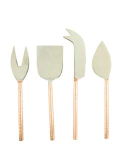 Élégant ensemble de serveurs de fromage en or couteau à fromage en acier inoxydable de haute qualité et couverts pour la restauration de mariage de fête - Product Image 5