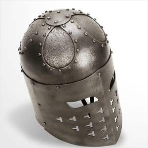 Casque de chevalier viking segmenté / Spangenhelm médiéval |   Idées de vêtements et de costumes d'Halloween, vêtements portables, accessoires de tête - Product Image 3