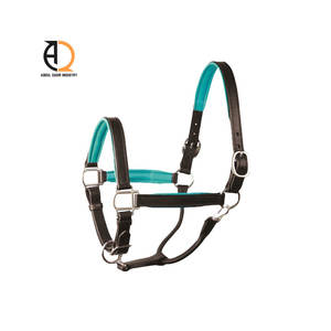 Licol de cheval en nylon réglable, bride en cuir, équipement pour cheval - Product Image 2