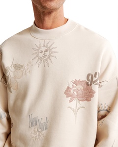 Sweat-shirt imprimé sur mesure pour homme grande taille, streetwear de qualité supérieure, sweat-shirt surdimensionné, sweat-shirt en coton tendance - Product Image 5