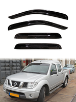 Visera para Ventana de Auto GCS NS458 para Nissan Navara 2005-2010, Protección Solar, Contra Lluvia, Decorativa, con Cinta Adhesiva Doble