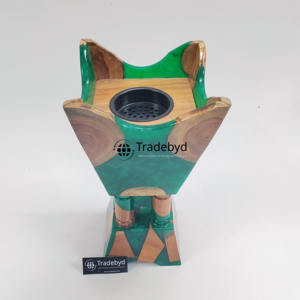 Quemador de Incienso Bakhoor de Resina y Madera Hecho a Mano de Lujo, Elegante Accesorio de Fragancia para el Hogar para Aromaterapia Diaria, Calidad Premium Tradebyd - Product Image 4