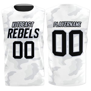 Customizable Men's 7V7 Football Sleeveless <b>Hoodie</b> Breathable Plus Size Team Uniform with Printed Technics for Summer Sports - Product Image 4