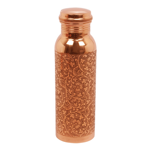 Bouteille d'eau en cuivre 32oz 950ml avec emballage de boîte-cadeau personnalisé Bouteille en cuivre pur 100% pour eau potable - Product Image 5