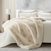 Kunstfelldecke 1220 GSM Chinchilla-Plaid Bettdecke Warm Dick Schwer Winter Flauschig Kuschelig Nerz Wendbar Decke