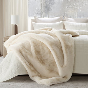 Faux Fur <strong>Blanket</strong> 1220GSM Chinchilla <strong>Throw</strong> Bed <strong>Blanket</strong> Warm <strong>Thick</strong> Heavy Winter Fluffy Fuzzy Cozy Mink Reversible <strong>Blanket</strong> - Product Image 5