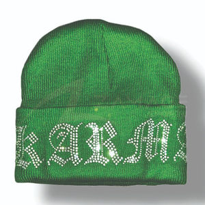 Exquisito gorro de invierno de diamantes unisex de la más alta calidad hecho a mano a la moda este gorro de punto cálido con gorro de diamantes de imitación - Product Image 1