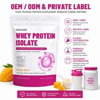 Proteína de Suero de Leche en Polvo Premium con Sabor a Caramelo Sin Azúcar para Entrenamiento Diario, Fabricada por Contratista