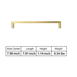 Tirador de cajón de latón, cantidad a granel para el hogar, cocina, muebles de oficina, herrajes, puerta, cajón, armario, manija - Product Image 3