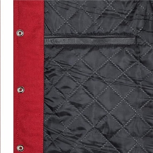 Chaqueta Varsity Premium para Hombre en Color Granate y Gris, Estilo Letterman Deportivo Auténtico con Contraste de Alta Calidad - Product Image 6