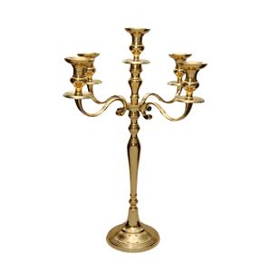High Quality Metal Floor <b>Candelabra</b> Home & Wedding Decoration Tabletop 5 Arms <b>Candelabra</b> Gold Finished Centerpieces - Product Image 3