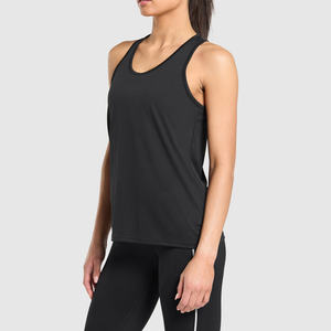 Camisetas sin mangas de entrenamiento de gimnasio ajustadas para mujer, camiseta de Yoga deportiva transpirable de secado rápido con logotipo frontal, diseño sin mangas - Product Image 2