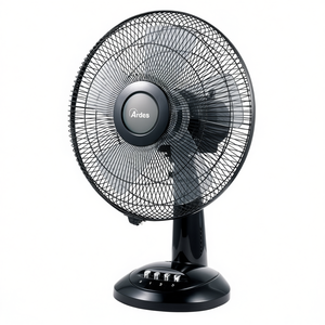 STYLE 40W 30cm AR5S31 Table Fan 5-Blade Black <b>Desk</b> Fan - Product Image 3