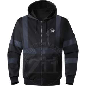 Chaqueta DE SEGURIDAD reflectante alta para mujer con capucha Hi Vis Chaqueta con capucha de algodón de seguridad reflectante Chaqueta con capucha de poliéster transpirable - Product Image 6