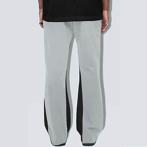 Pantalones deportivos Acampanados para hombre de alta calidad, logotipo personalizado, lona ligera, Patchwork, elástico, acampanado, diseño apilado, estilo informal - Product Image 6