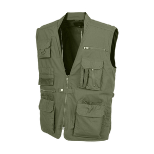 Chaleco de caza de camuflaje naranja verde Woodland de doble cara personalizado chaleco naranja - Product Image 1