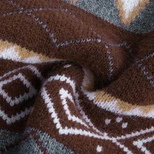 เสื้อสเวตเตอร์ผ้าถักแจ็คการ์ดของผู้ชายเสื้อสเวตเตอร์ถักแบบสวมหัวแขนยาวออกแบบโดยดีไซเนอร์สำหรับฤดูหนาว - Product Image 6