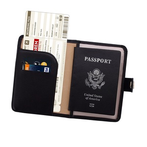 Funda de pasaporte de cuero PU, personalizada, alta calidad - Product Image 1