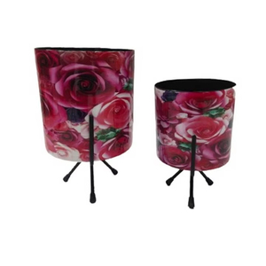 Pot de fleur en fer de forme ronde pour la maison balcon et jardin Pot de fleur jardin Patio intérieur extérieur fait à la main en vrac produit - Product Image 1
