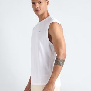 Camiseta sin mangas de verano de secado rápido de alta calidad para hombre, camiseta informal transpirable de algodón 100% sin mangas para deportes de Fitness - Product Image 5