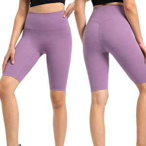 Pantalones cortos de Fitness nueva llegada gran oferta pantalones cortos atléticos de entrenamiento para mujer correr Fitness gimnasio pantalones cortos mujeres Biker corto hasta la rodilla - Product Image 1