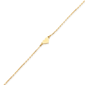 Bracelet à breloques en forme de cœur simple, fabrication artisanale turque, argent sterling 925, bijoux tendance pour femmes - Product Image 3