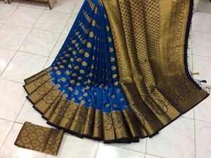 FABZONE PURE SOFT KANCHIVRAM PETHANI SILK <b>SAREE</b> for PARTY WEAR - Product Image 2