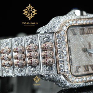 Montre à quartz pour homme de haute qualité avec diamants, design classique avec mouvement mécanique en édition limitée, vente en gros d'usine - Product Image 6