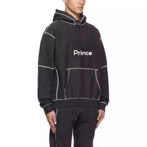 เสื้อฮู้ดผ้าคอตตอนฟอกสีกรดชุดกันเหงื่อผ้าฟลีซฝรั่งเศสสำหรับฤดูหนาวพิมพ์ลาย100% ออกแบบได้ตามต้องการ - Product Image 2