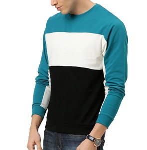 เสื้อสเวตเชิ้ตไซส์ใหญ่ OEM คุณภาพสูง เสื้อสเวตเชิ้ตคอกลมแบบเรียบ พร้อมดีไซน์แผงแบบกำหนดเอง - Product Image 4