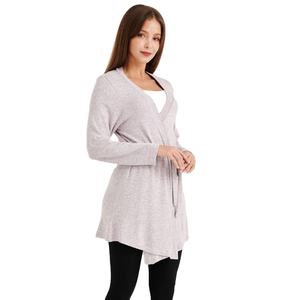 สเวตเตอร์ถักแขนยาวผ้าคอตตอนอุ่นคอวีสำหรับฤดูร้อนสินค้าส่งออก - Product Image 1