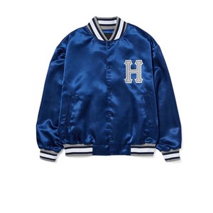 Customized Satin Embroidery Bomber Coats <b>Men's</b> <b>Jacket</b> Silk Satin Printed Baseball Bomber Coats College Baseball <b>Jacket</b> For <b>Men</b> - Product Image 6