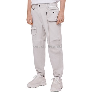 Conjunto de 2 piezas de algodón 100% personalizado unisex, chándal de gran tamaño elegante para hombre, detalles desmontables para ropa de calle o trabajo - Product Image 6