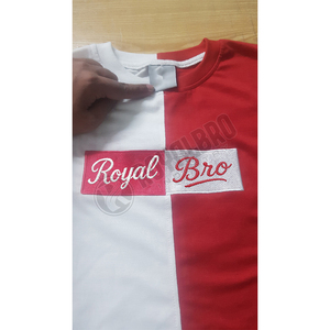 เสื้อยืดแฟชั่นผ้าฝ้าย100% สำหรับผู้ชายเสื้อยืดปักลายบล็อกสี220 GSM ขนาดใหญ่น้ำหนักผ้าถัก180กรัมตามสั่ง - Product Image 3