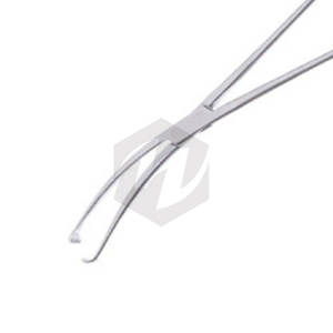 Kelly Vulsellum Forceps 9 Abrazadera quirúrgica lateral curvada de 1/4 pulgadas con 4x5 dientes, instrumentos médicos de ginecología de punta ancha de 7,7mm - Product Image 5