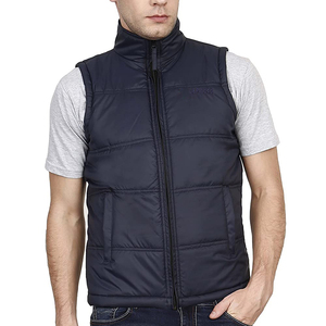 Veste d'hiver légère personnalisée, coupe-vent, veste matelassée, taille plus, sans manches, streetwear, séchage rapide, poches latérales - Product Image 1