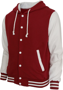 Veste universitaire en polyester/coton pour homme, à col montant, imperméable, personnalisée, en gros, pour l'hiver, fine, brodée - Product Image 4