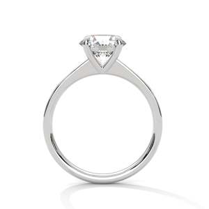 Anillo de Compromiso con Diamante Cultivado en Laboratorio de 2 Quilates, Claridad VVS, Solitario con Piedras Laterales, Oro Sólido de 14K, Bañado en Rodio, Certificado IGI - Product Image 4
