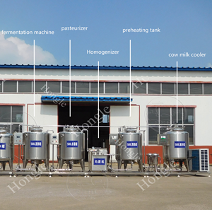Máquina de pasturización de granja de vacas Mini pasteurizador de leche para el hogar Línea de fabricación de yogur Máquina de procesamiento de lácteos - Product Image 1