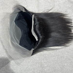 Cheveux Indiens Vierge Remy Brun Clair Lisses Sans Colle pour Perruques Lace Front Densité 180% Longueur Moyenne 100% Non Traités - Product Image 4