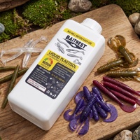 Plastisol pour leurres souples, liquide pour fabrication d'appâts de pêche, formule souple, faible odeur, haute transparence